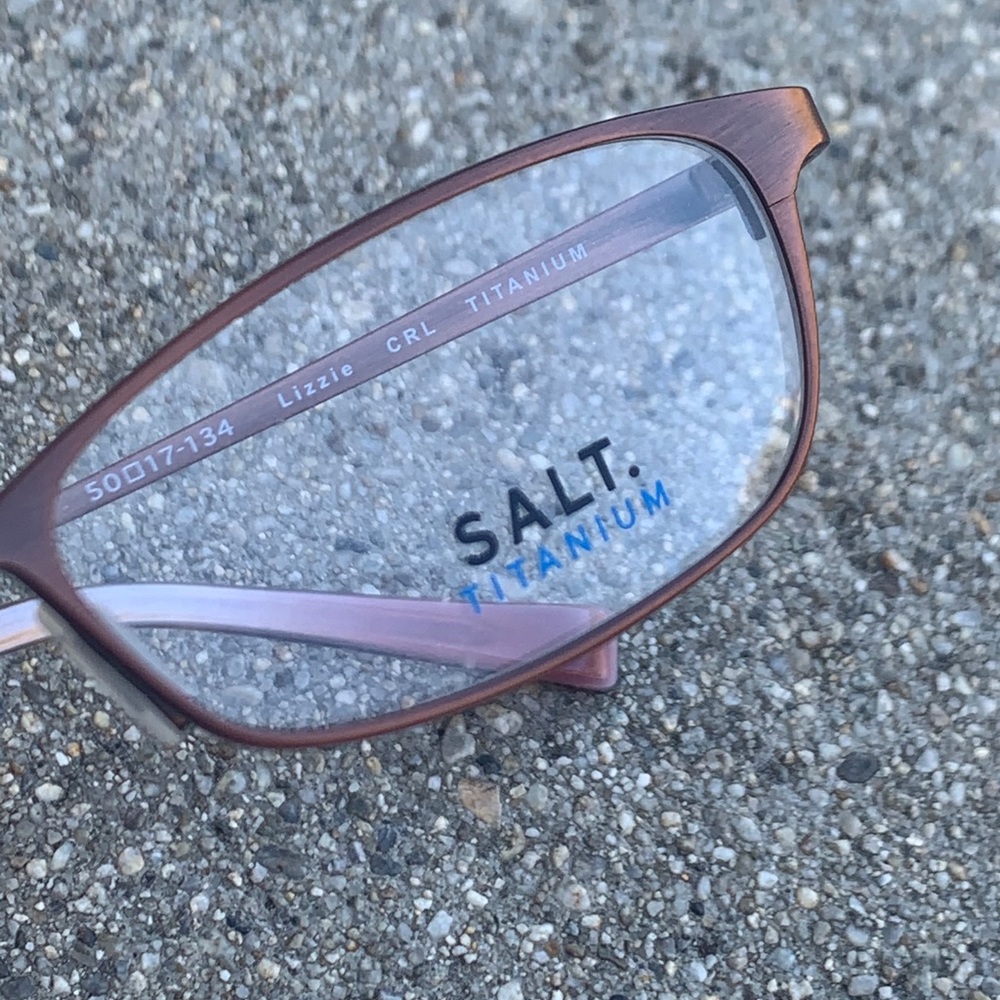 Salt Optics NWT Rose Gold Titanium Eye Glasses